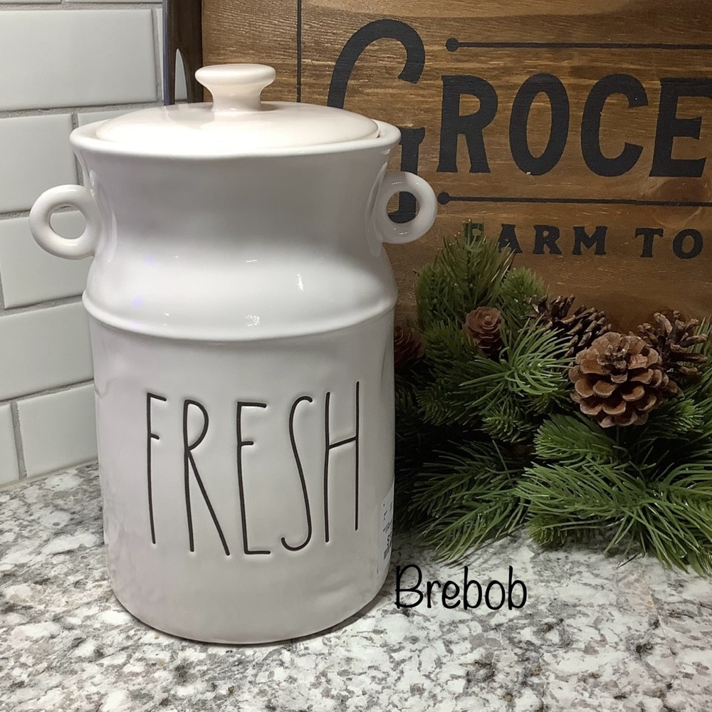 Brand New Rae Dunn Farmhouse FRESH Canister